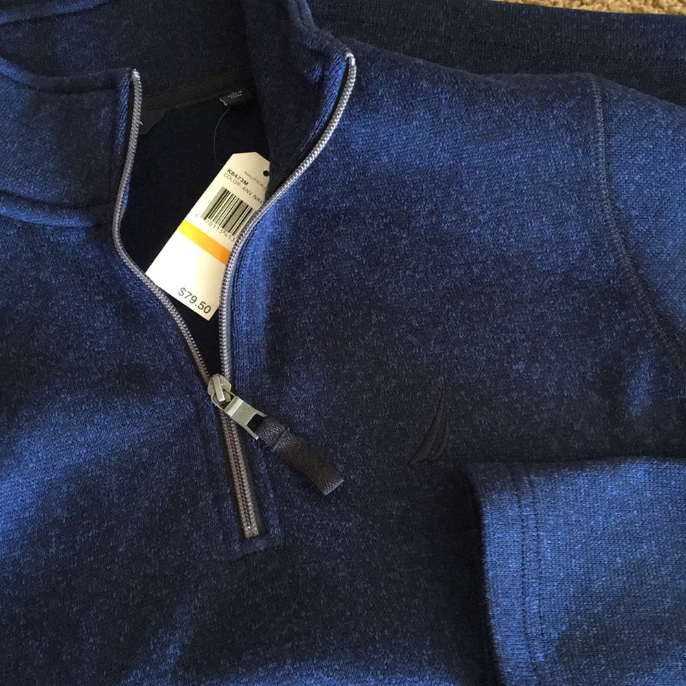 Men’s Nautica Quarter Zip Sweathshirt - Picture 8 of 8
